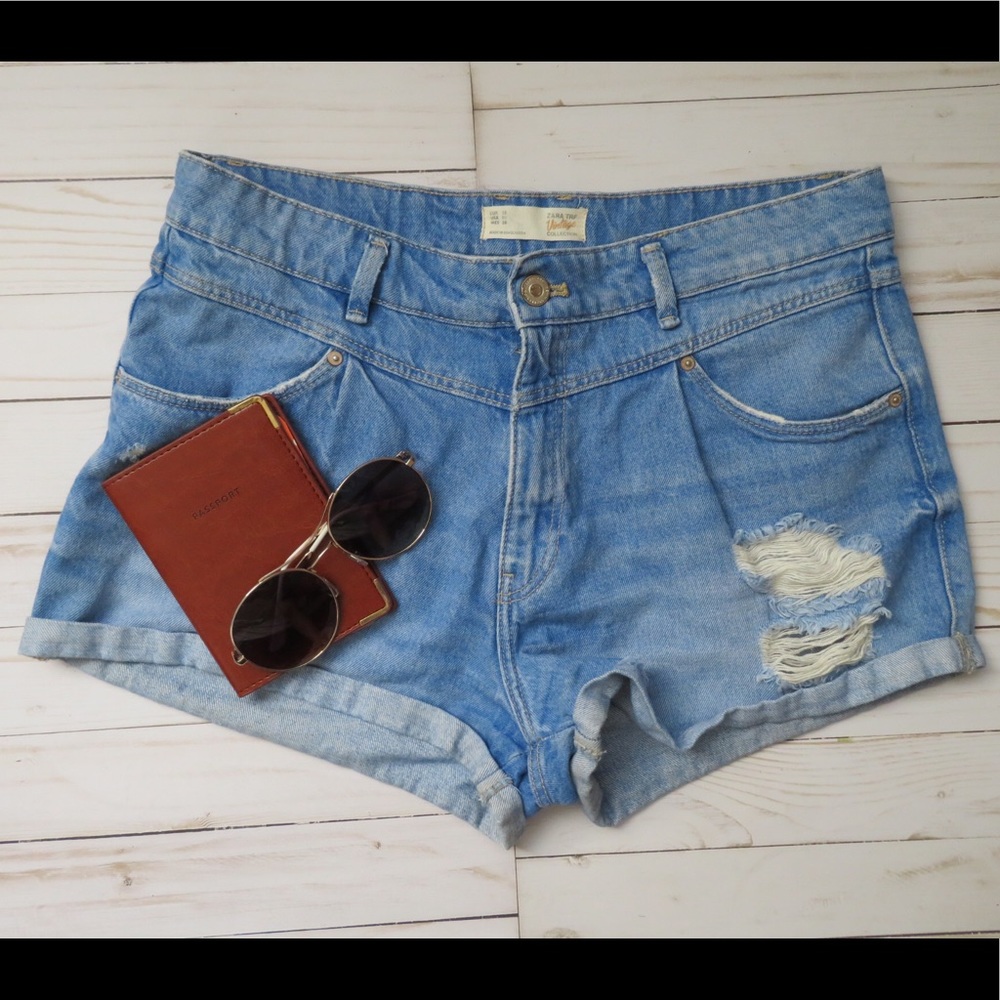 Zara Jeans Shorts - Picture 2 of 7
